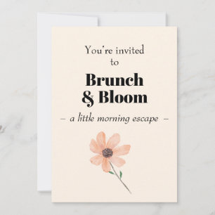 Brunch & Bloom  Invitation