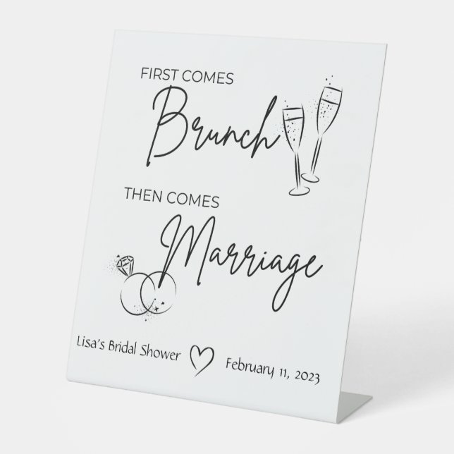 Brunch Bridal Shower Sign (Front)