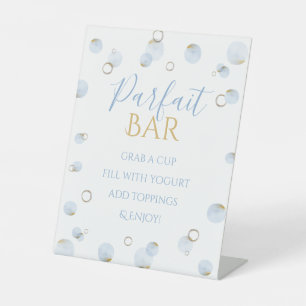 Brunch Bubbly and Baby Shower Parfait Bar Pedestal Sign