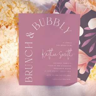 Brunch & Bubbly Bold Floral Budget Bridal Shower