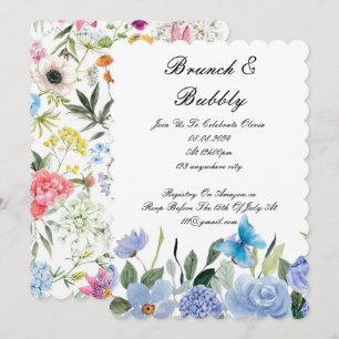 BRUNCH & BUBBLY BRIDAL SHOWER INVITATION