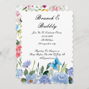 BRUNCH & BUBBLY BRIDAL SHOWER INVITATION