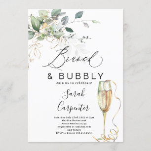 Brunch & Bubbly Bridal Shower invitation