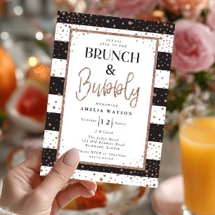Brunch & Bubbly Bridal Shower Invitation