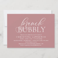 Brunch Bubbly, Bride to be, Bridal Shower Invitati