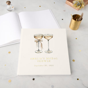 Brunch & Bubbly Champagne Bridal Shower Guest Book