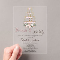 Brunch & Bubbly Champagne Glass Bridal Shower