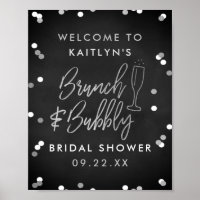 Brunch & Bubbly Confetti Bridal Shower Welcome