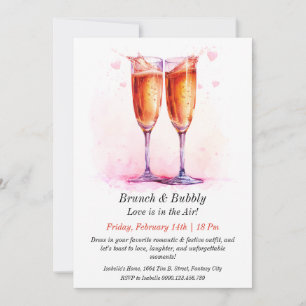 Brunch & Bubbly Customisable Valentine’s Invite