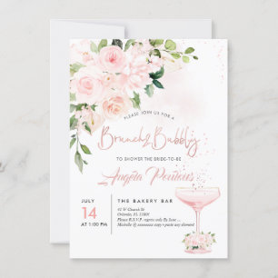 Brunch Bubbly H2 Blush Anthuriums Roses Peonies  Invitation