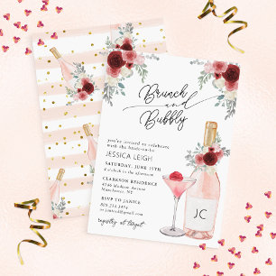 Brunch & Bubbly Prosecco Bridal Shower Invitation