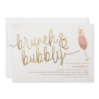 Brunch & Bubbly Watercolor Champagne Bridal Shower