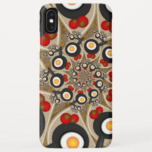 Brunch Fractal Art Funny Food, Tomatoes, Eggs Case-Mate iPhone Case