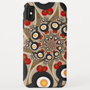Brunch Fractal Art Funny Food, Tomatoes, Eggs Case-Mate iPhone Case