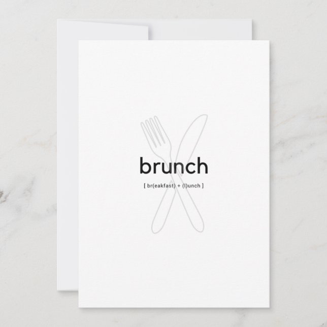 Brunch Invite Card (Front)