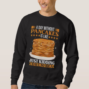 Brunch Outfit Pancake Costume Breakfast Pancake Sweatshirt