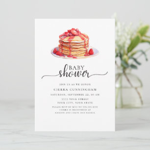 Brunch Pancake Baby Shower Invitation