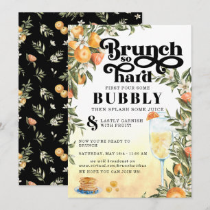 Brunch So Hard   Virtual Mimosa Brunch Invitation