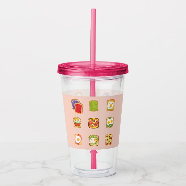 Brunch Toast Acrylic Tumbler (Front)