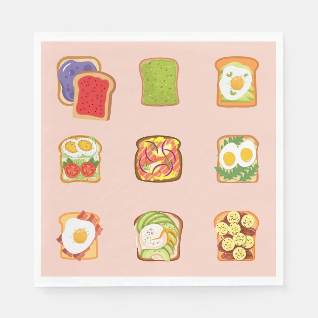 Brunch Toast Napkin (Front)