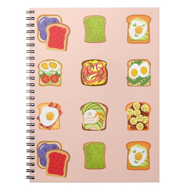 Brunch Toast Notebook (Front)