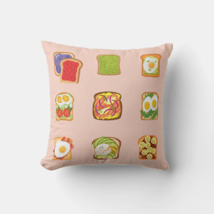  Brunch Toast Pattern Cushion