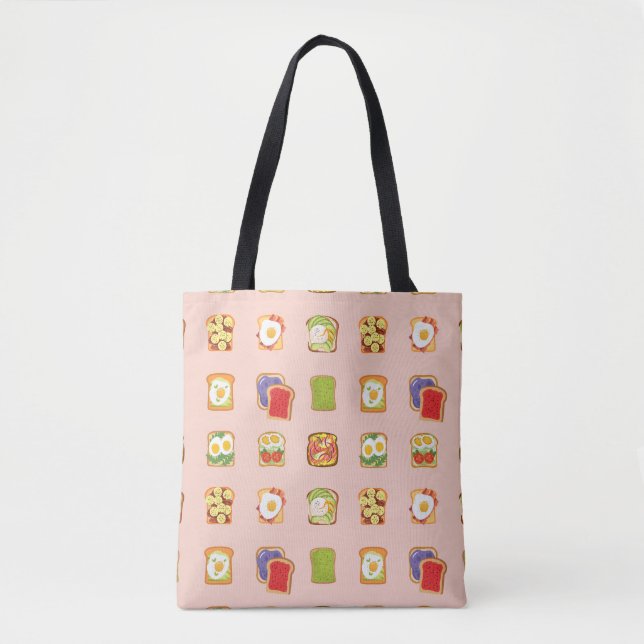  Brunch Toast Tote Bag (Front)