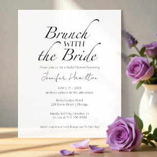 Brunch with the Bride Black & White Bridal Shower