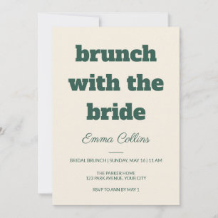 Brunch With the Bride Bridal Brunch Invitation