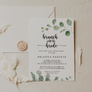 Brunch with the Bride Delight Eucalyptus Shower Invitation