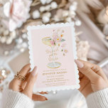 Brunch with the Bride Garden Bridal Shower Invitation<br><div class="desc">Sip, sip, hooray! 🥂 Set the tone for your fabulous bridal shower celebration with this Brunch with the Bride Invitation. Designed with gorgeous florals and a blush background, these invites are sure to be a hit. Make your party pop with these stunning invites. Matching items in our store Cava Party...</div>