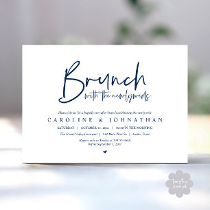 Brunch with the Newlyweds Post Wedding Celebration Invitation