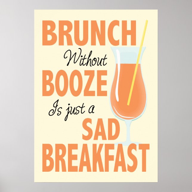 Brunch Without Booze Brunch Poster (Front)