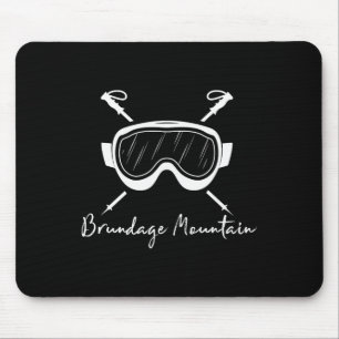 Brundage Mountain Idaho Ski Goggles Skiing Skier D Mouse Pad