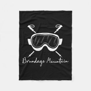 Brundage mountain idaho ski goggles skiing skier fleece blanket