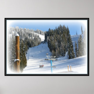 Brundage Ski Resort in McCall Idaho Poster