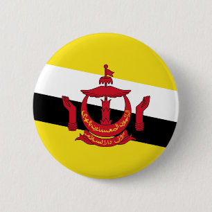 Brunei – Bruneian Flag 6 Cm Round Badge