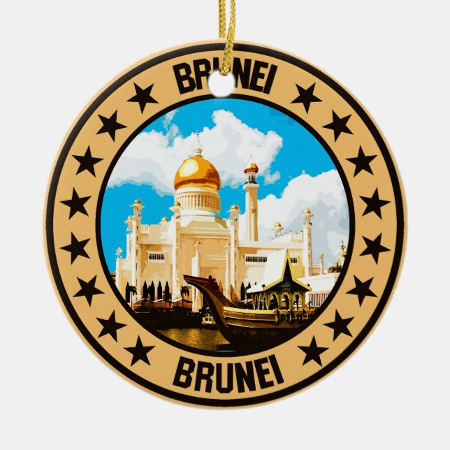 Brunei                                             ceramic tree decoration (Front)