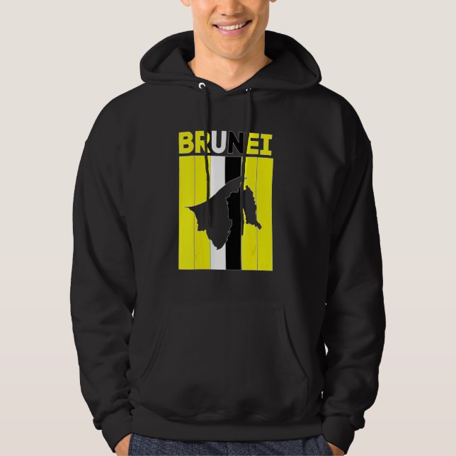Brunei Country Borders Hoodie (Front)
