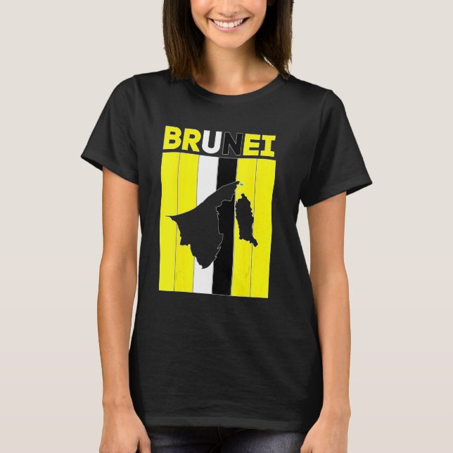 Brunei Country Borders T-Shirt (Front)