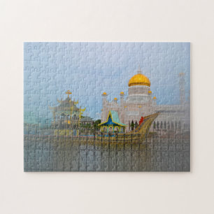 Brunei Darussalam  Golden Mosque. Jigsaw Puzzle