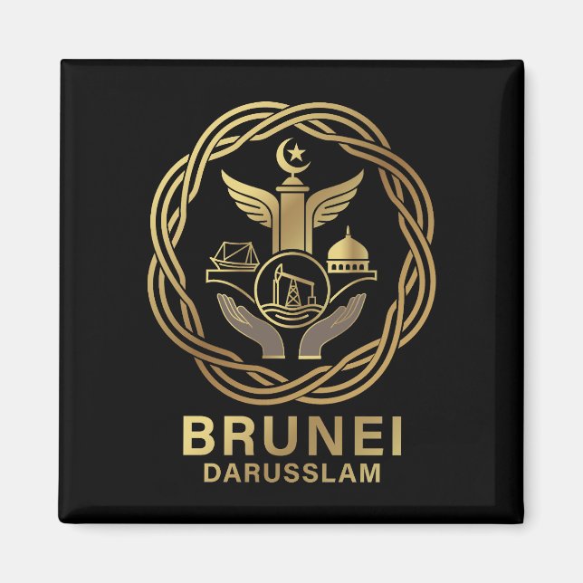 Brunei Darusslam Southeast Asia Magnet (Front)