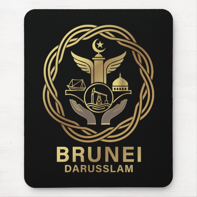 Brunei Darusslam Southeast Asia Mouse Pad (Front)