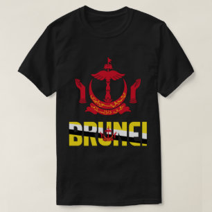 Brunei Flag and Coat Of Arms Patriotic T-Shirt
