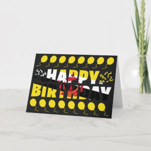 Brunei Flag Patriotic Birthday Card