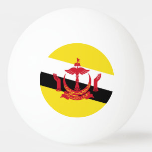Brunei flag ping pong ball
