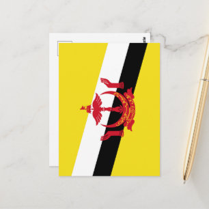 Brunei flag postcard