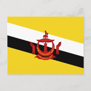 Brunei Flag Postcard