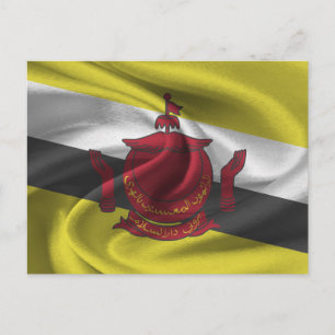 Brunei Flag Postcard