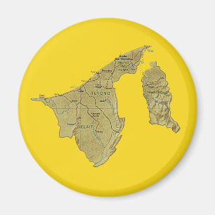 Brunei Map Magnet